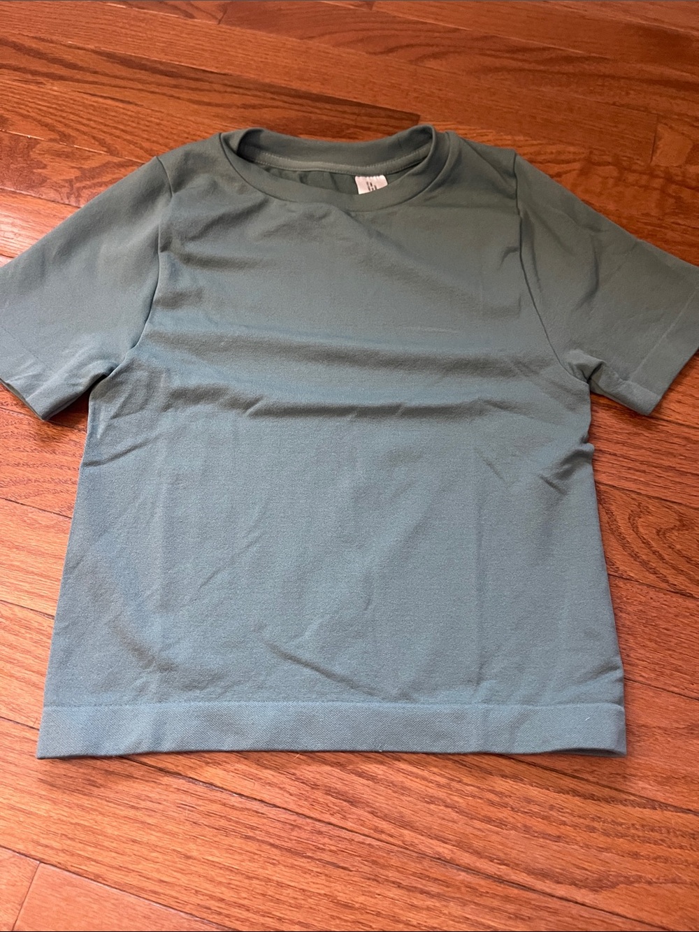a new day Kids Crew Neck Tee in Sage Green